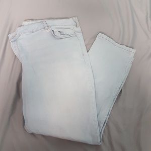 Baby blue route 66 skinny jeans